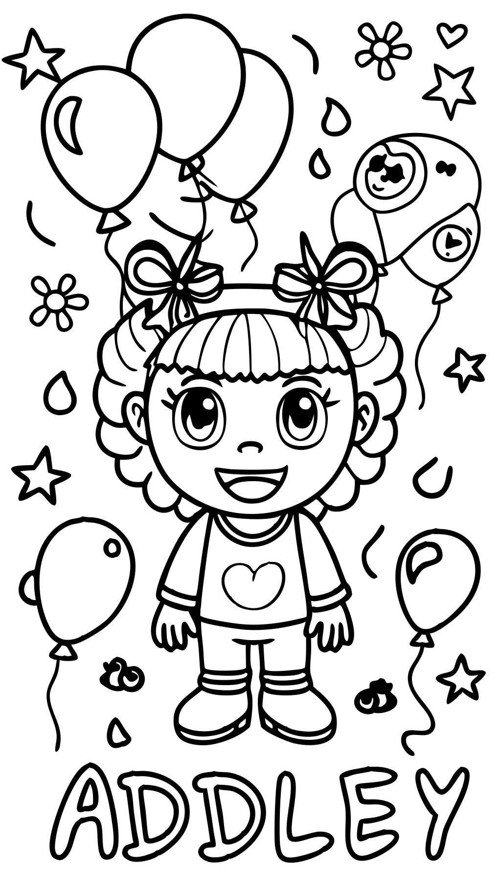 a for adley coloring pages